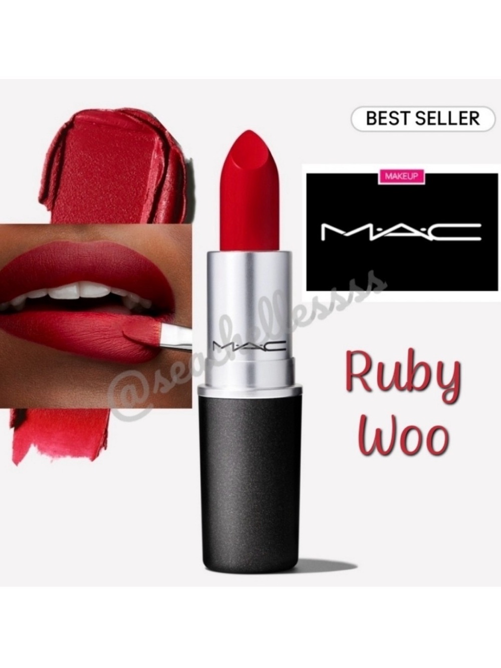 Ruby Woo | Retro Matte Lipstick | Mac Cosmetics | Brand New in Box | Authentic